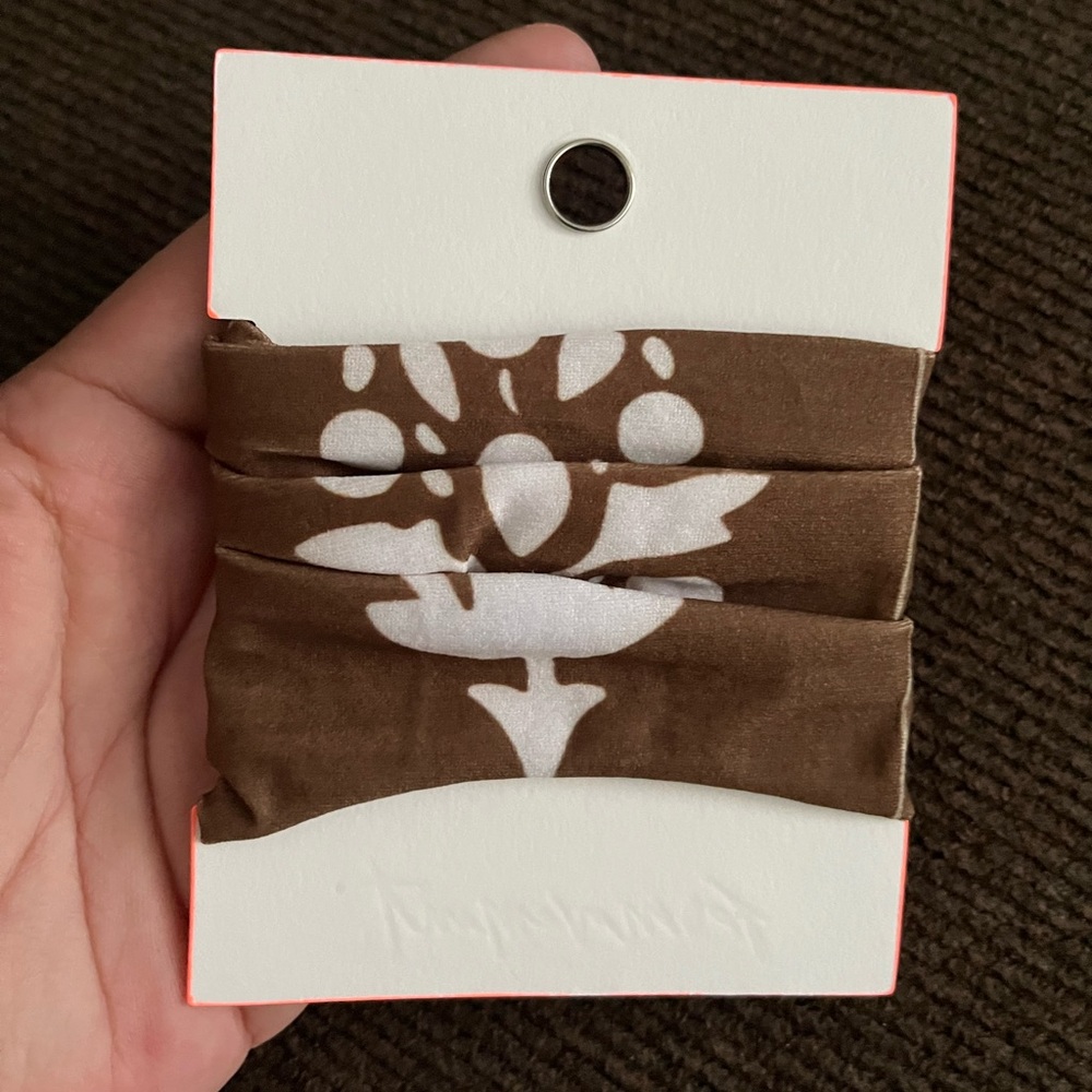 NWT FREE PEOPLE MOVEMENT Buti Logo Rumble Hair Tie | Chocolate MSRP $12 - Picture 5 of 6